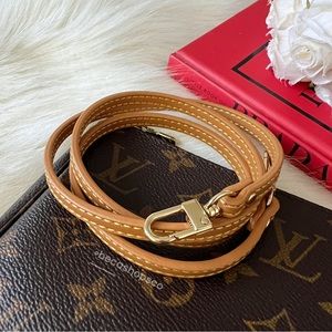 Tan Shoulder Vachetta Leather Strap Replacement For Louis Vuitton Croisette